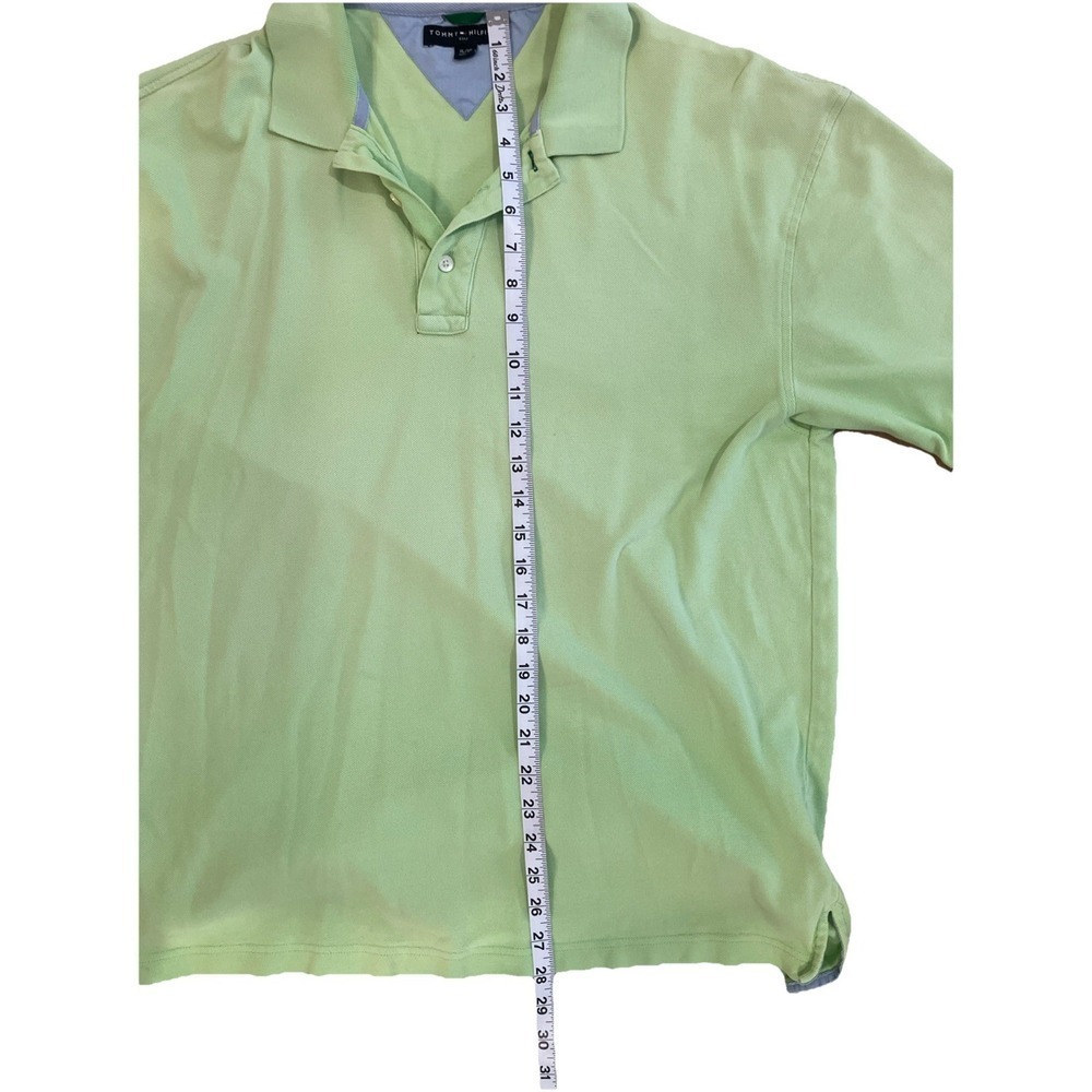 Tommy Hilfiger Golf Polo Neon Green XL - Picture 3 of 4